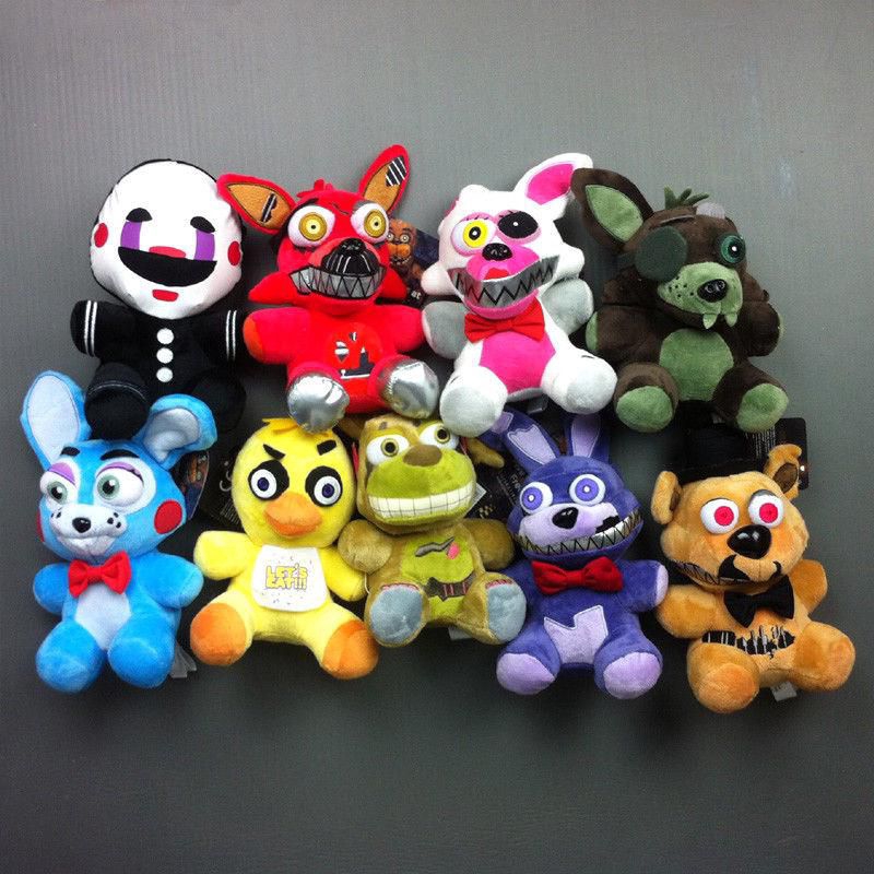Five Nights At Freddy's FNAF Golden Freddy foxy Bonnie Chica búp bê nhồi bông 15cm-18cm