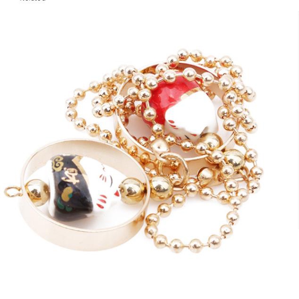 Phụ kiện treo trang trí xe hơi hình chú mèo may mắn dễ thương