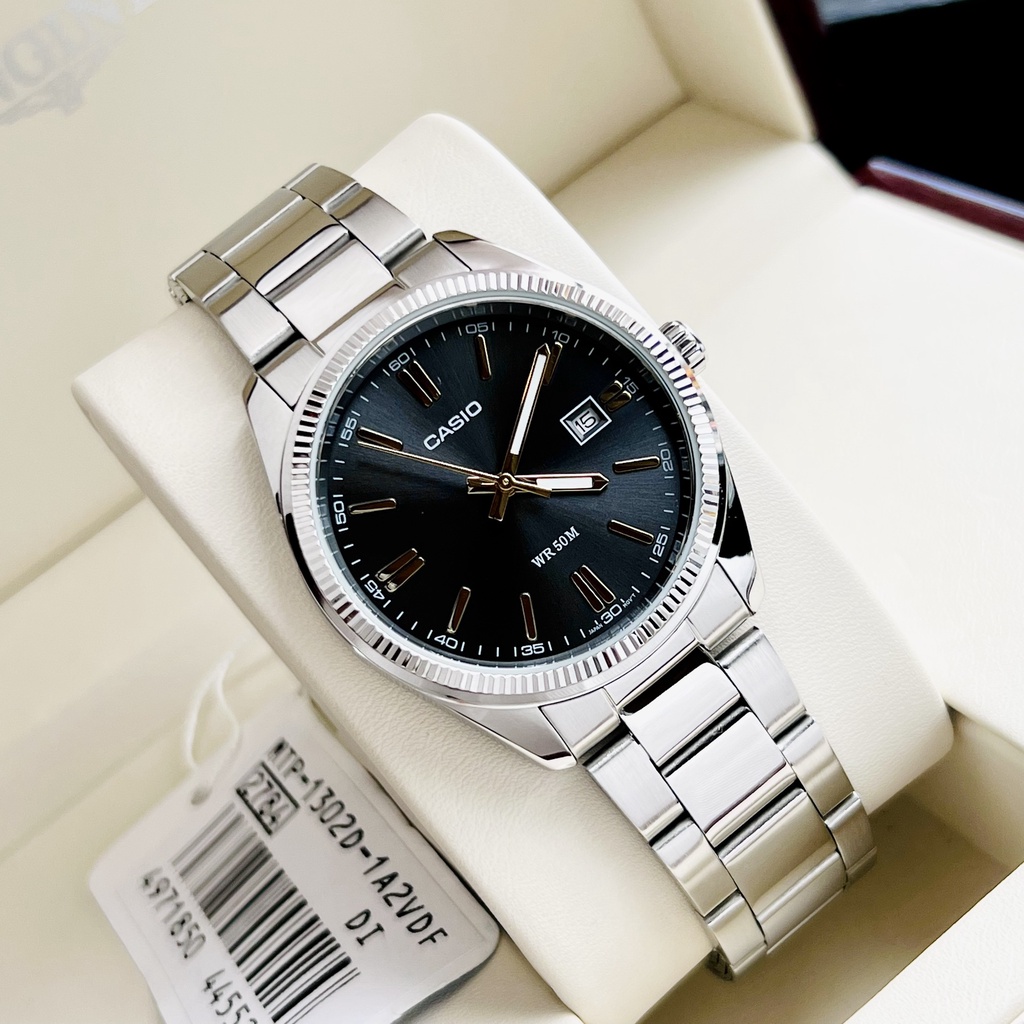 Đồng hồ nam nữ dây thép Casio MTP 1302D 1A1