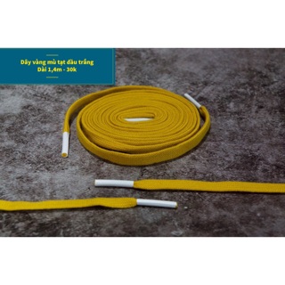 Dây Giày Thể Thao Sneaker Chính Hãng - Dây vàng mù tạt