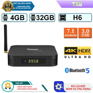  [Siêu rẻ] Android Tivi Box Tanix TX6 - Tivibox Ram 4GB, Rom 32GB - Bảo Hành 1 năm