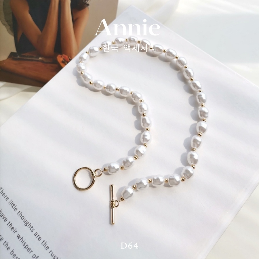 Vòng cổ chuỗi ngọc trai nhân tạo sang trọng ANNIE - D64