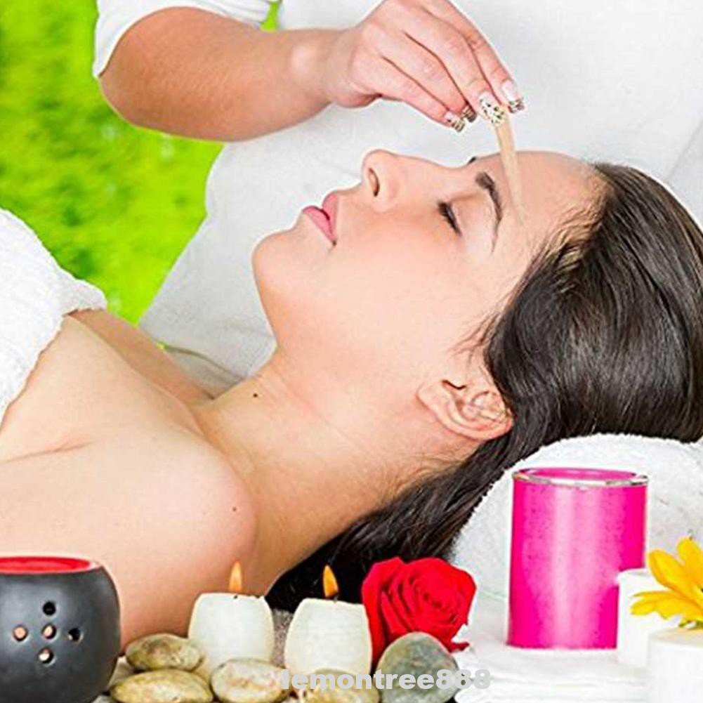 (Hàng Mới Về) Bộ 400 Que Gỗ Đầu Phẳng Cỡ Nhỏ Chuyên Dụng Cho Đánh Sáp Lông Mày | BigBuy360 - bigbuy360.vn
