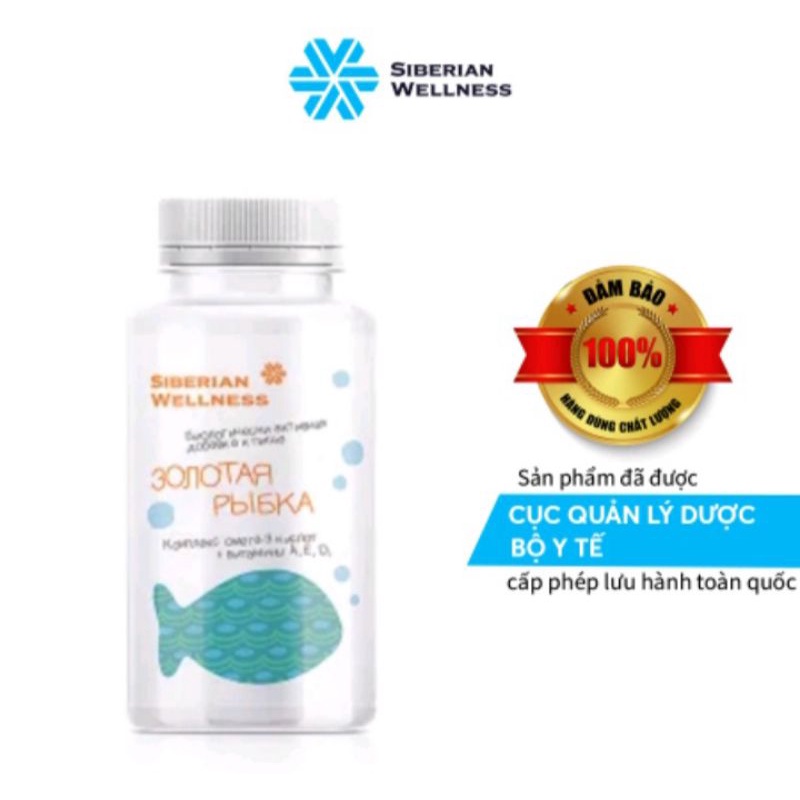 Vitamama omega-3 Siberian Wellness hỗ trợ sự phát triển của não bộ và tốt cho mắt hộp 90 viên