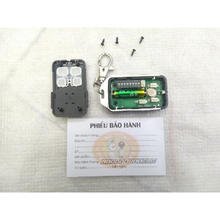 Tay khiển remote cửa cuốn gạt mã 433mhz ( hướng dẫn cách làm cho khách)