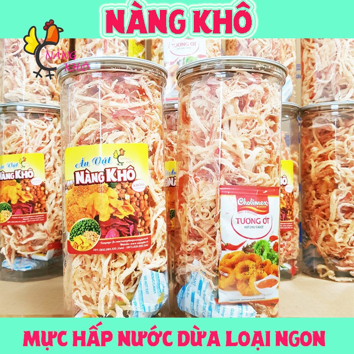 [Mã GROSALEHOT giảm 8% đơn 250K] 300Gr Mực hấp nước dừa xé cay loại ngon | Nàng Khô | BigBuy360 - bigbuy360.vn