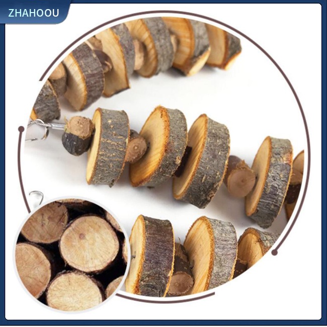 ☃Nhà☃ Đồ Chơi Nhai Gặm Bằng Gỗ Tự Nhiên Phù Hợp Cho Thỏ / Chuột Hamster / Chuột Lang /