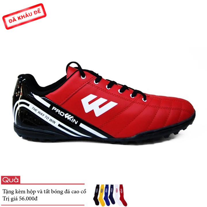 [Tặng tất] Giày đá bóng Prowin RX đỏ - Hàng chính hãng