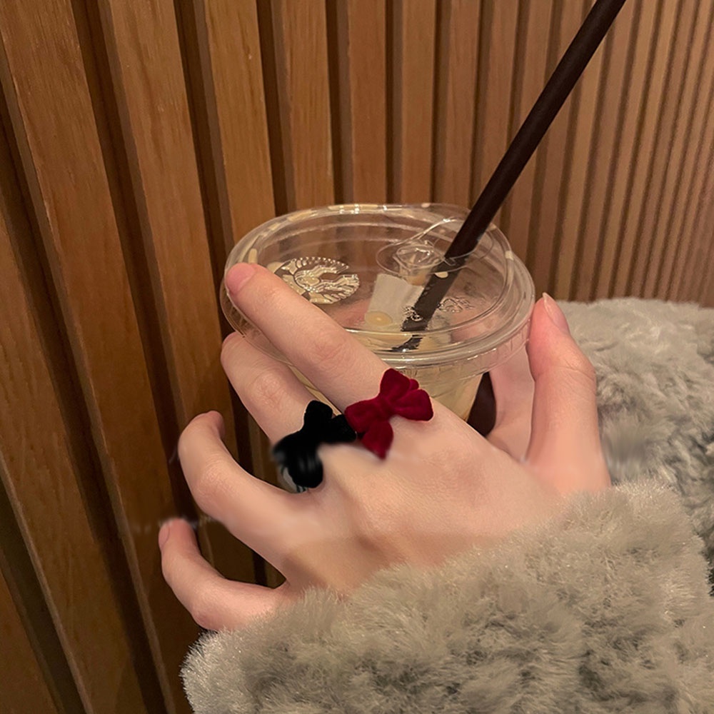 Nhẫn Đeo Ngón Trỏ Đính Nơ Dễ Thương Có Thể Điều Chỉnh Thời Trang Cho Nữ