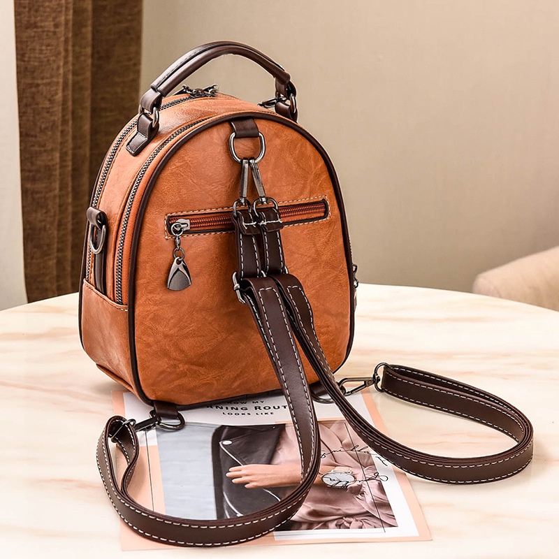 Balo da mini CHUWANGLIN thời trang phong cách vintage cho nữ