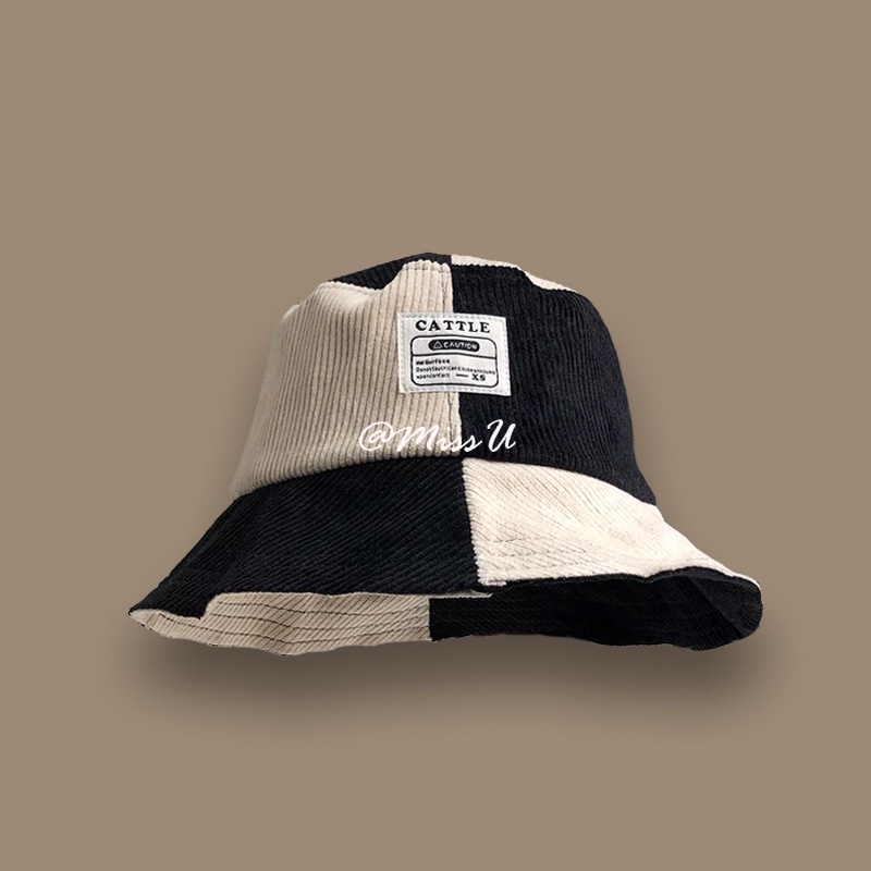 Mũ Bucket Vải Nhung Phong Cách Đường Phố Hàn Quốc Cá Tính