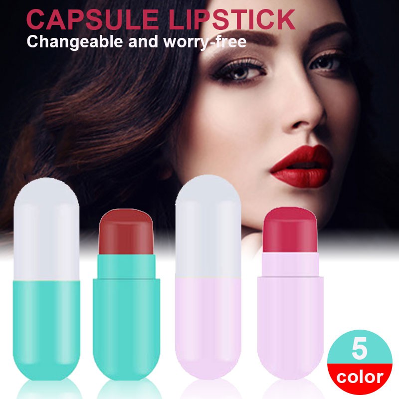 Son môi dưỡng ẩm lâu trôi hình dáng viên thuốc con nhộng dễ thương thương hiệu GUDU | BigBuy360 - bigbuy360.vn