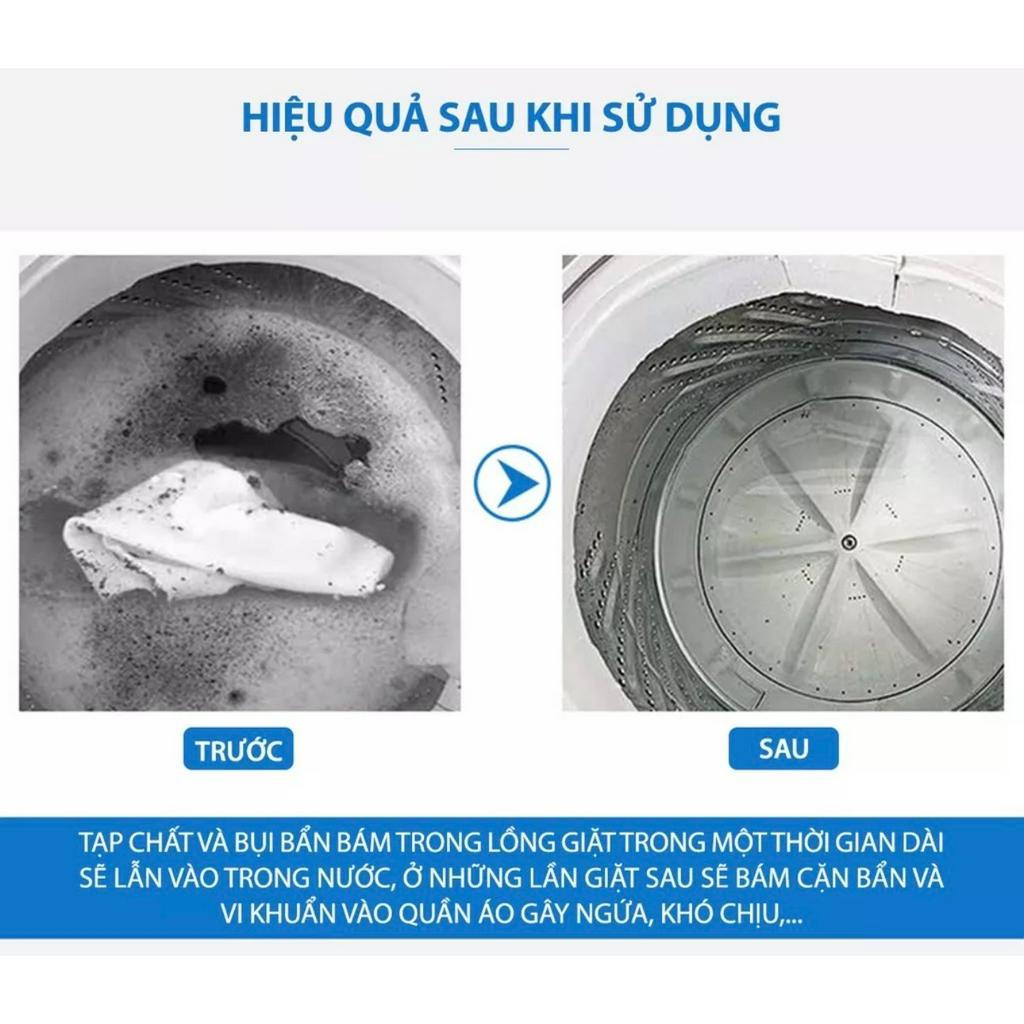 Bột Tẩy Vệ Sinh Lồng Máy Giặt Siêu  Sạch- Tẩy Sạch Cặn Bẩn Lâu Ngày Nhanh Chóng