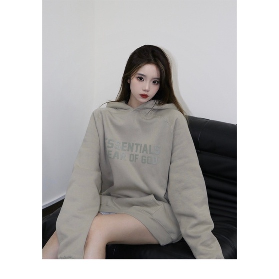 (Real) Áo Fear Of God Essential Hoodie Smoke màu cực đẹp giá tốt
