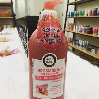 Sữa tắm Happy Bath trái cây sz 800ml xách tay Hàn