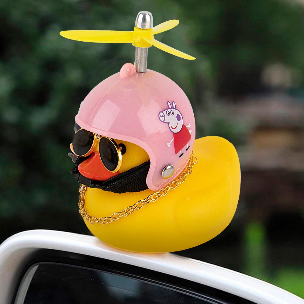 Chú Vịt Vàng Đội Nón Bảo Hiểm Dễ Thương Dành Cho Xe Đạp E9X7