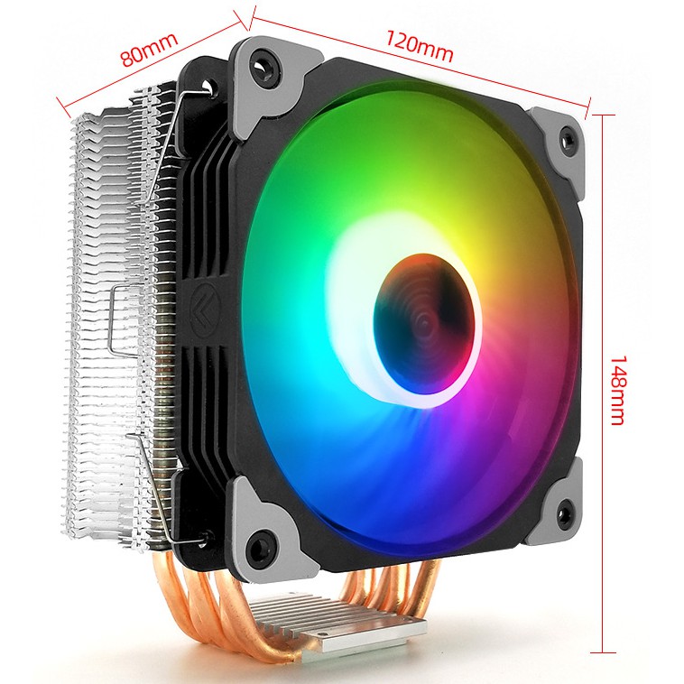 [Mã ELMS05 giảm 5% đơn 300k]Tản Nhiệt Khí CPU Coolmoon CX5 - Led RGB Đồng Bộ Hub CoolMoon - Sync 5v3a