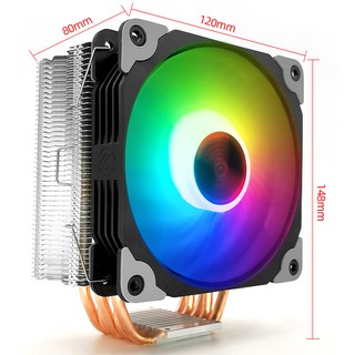 Tản Nhiệt Khí CPU Coolmoon CX5 - Led RGB Đồng Bộ Hub CoolMoon - Sync 5v3a