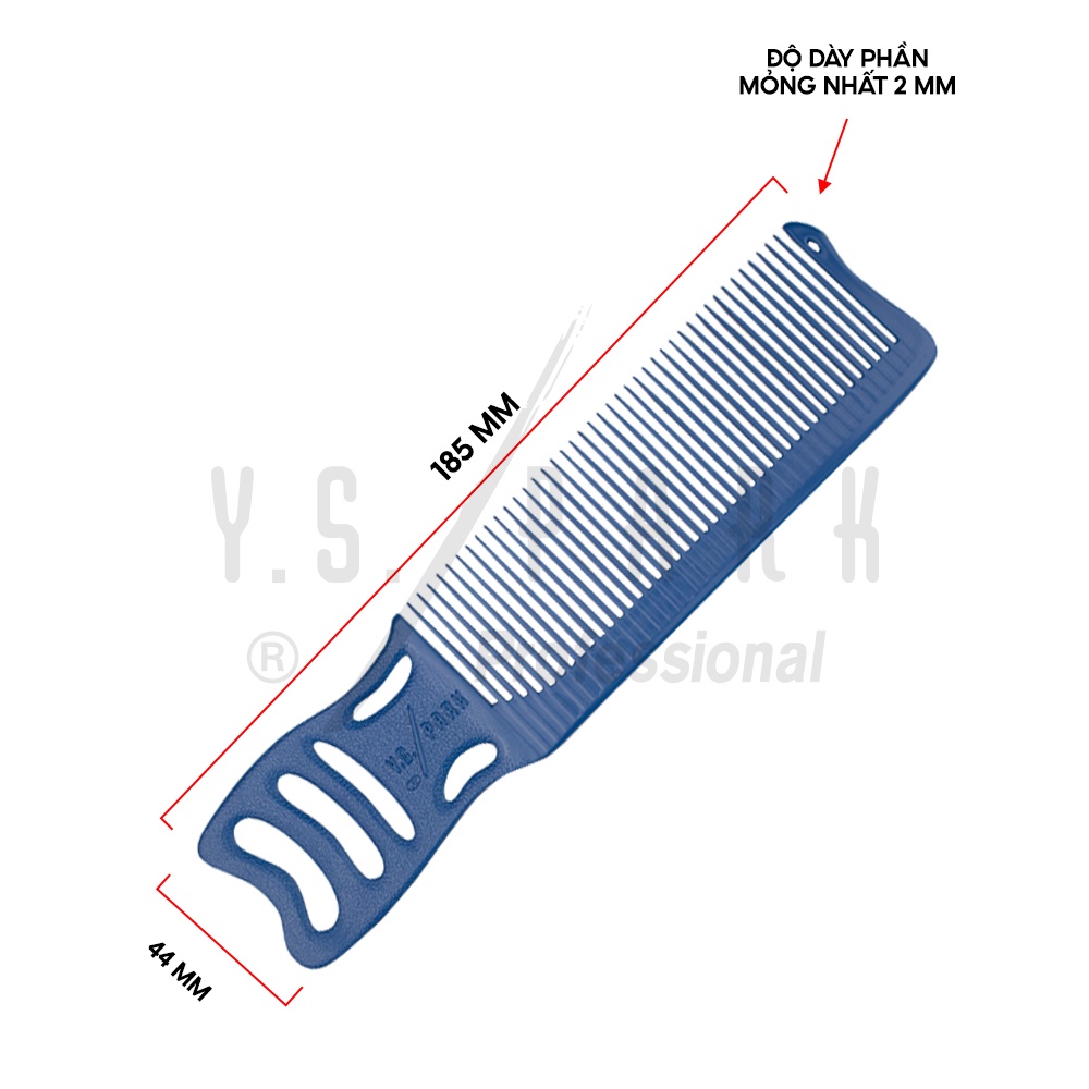 Lược cắt tóc kê tông Nhật Bản YS PARK Barber cứng chịu nhiệt và hóa chất YS-246 hàng chính hãng