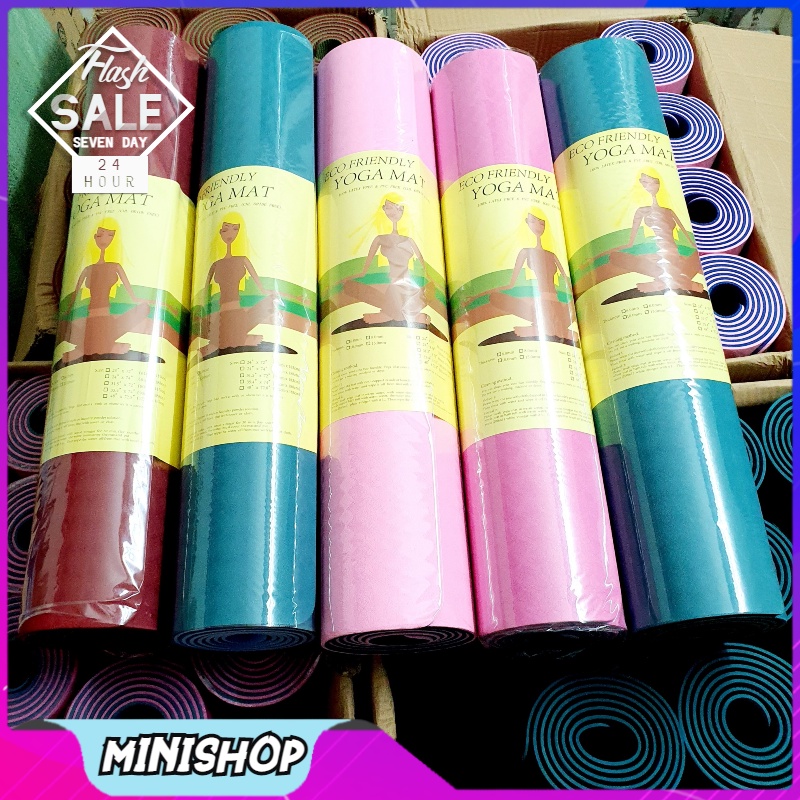 Thảm Tập Yoga 2 Lớp Dày 6MM & 8MM B601
