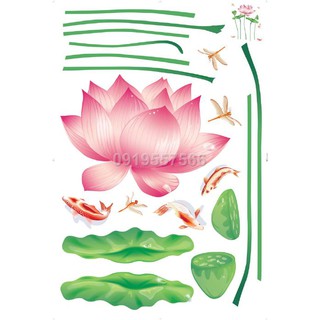 decal hoa sen a326