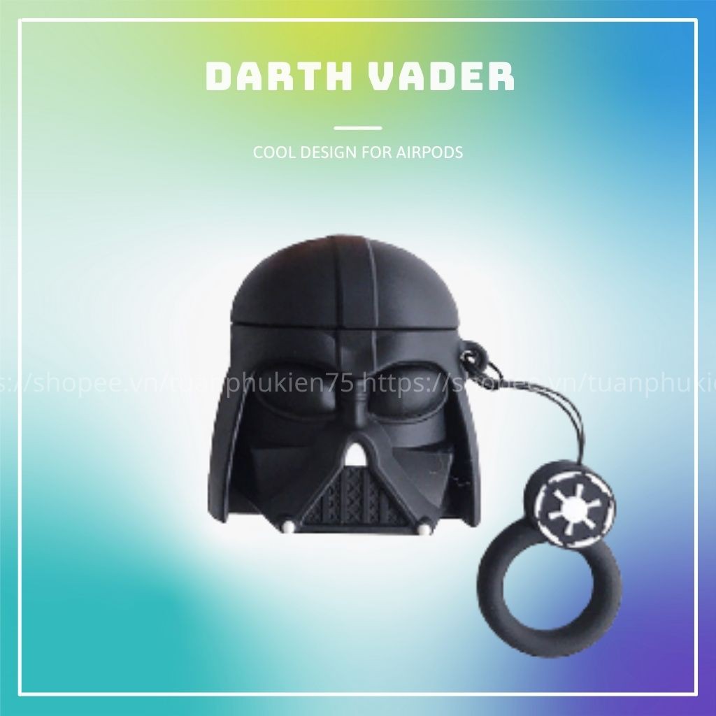 Airpods Case DARTH VADER Case Tai Nghe Không Dây Airpods 1/2/i12 - MOBILE89