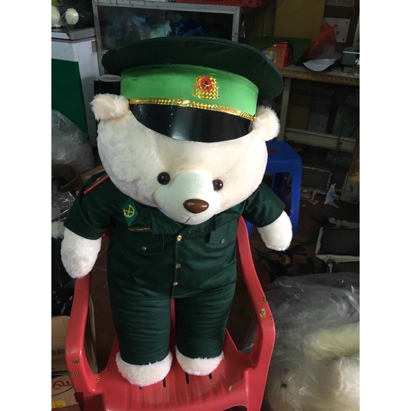 Gấu bông b,ộ đ,ội bi.ên ph,òng