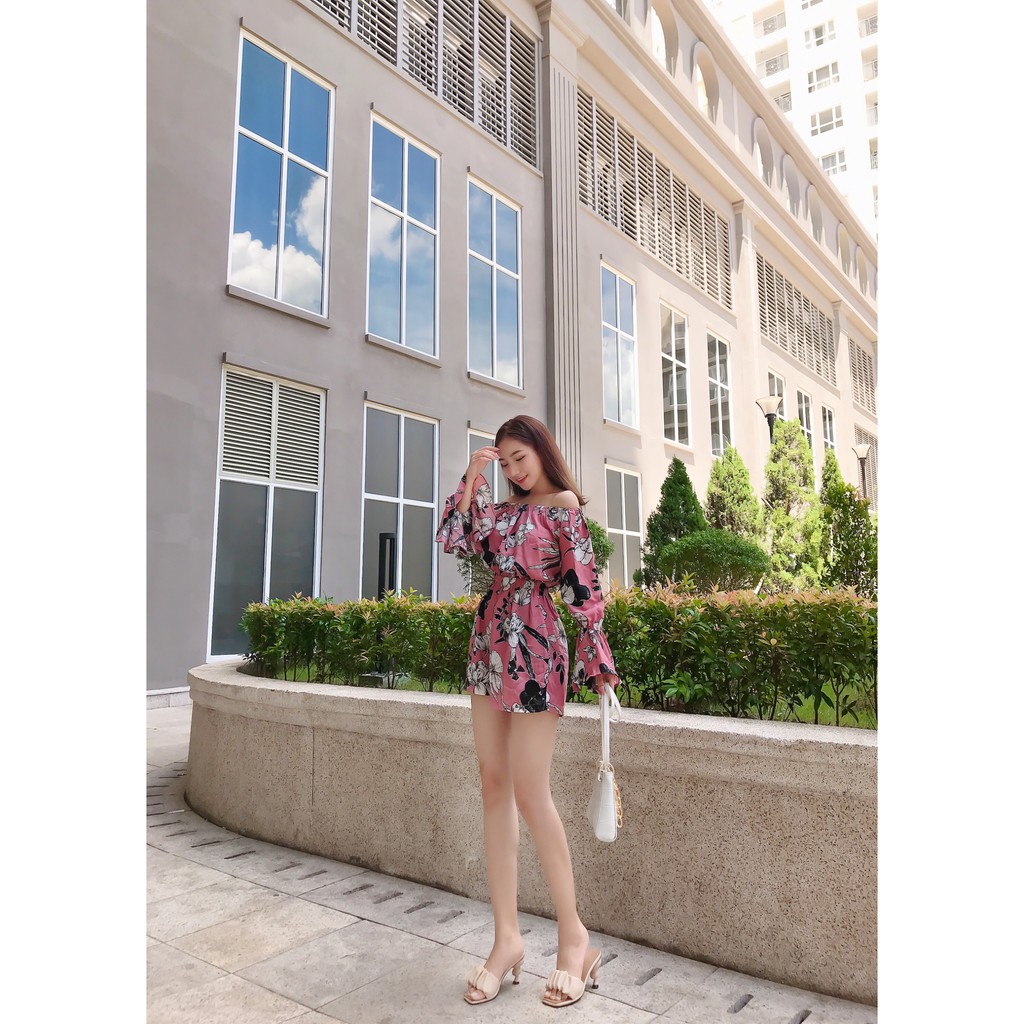 YELLOWTAG - Jum thời trang ngắn bẹt vai tay loe dạo phối | BigBuy360 - bigbuy360.vn