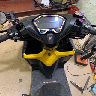 Tem dán mặt đồng hồ xe vario titan, điện phân, cực đẹp