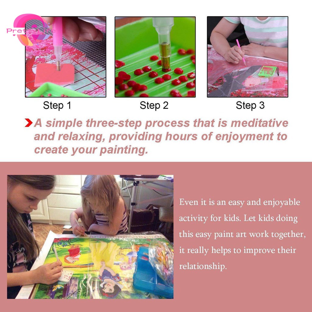 Bộ tranh đính đá 5D họa tiết độc đáo DIY dùng trang trí nhà cửa