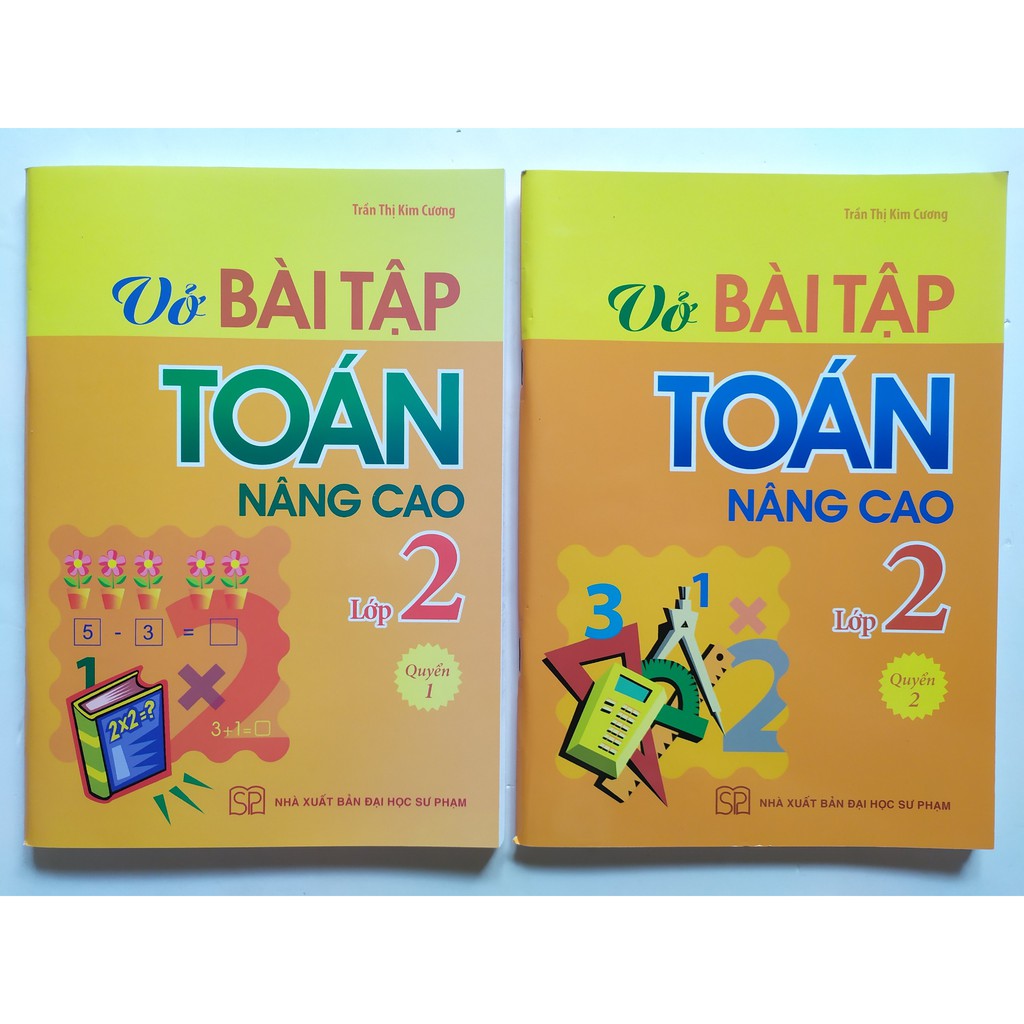 Sách - Vở Bài Tập Toán Nâng Cao Lớp 2 Tập 1+2