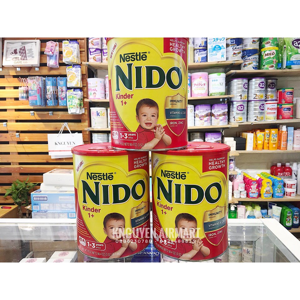 Sữa tươi dạng bột Nido Nestle nắp đỏ (1-3y) USA 1,6kg #2