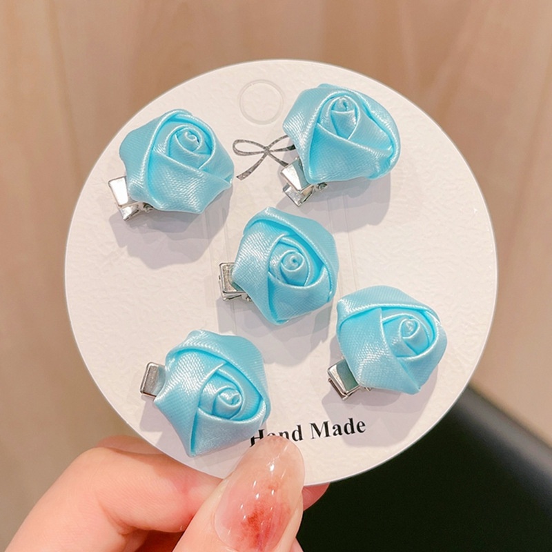 Kẹp Tóc Hình Hoa Hồng Dễ Thương Cho Bé Gái