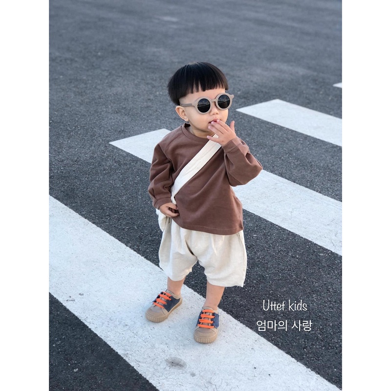 ÁO THUN TAY DÀI HÀN QUỐC 1037 RẤT ĐẸP DÀNH CHO MẤY BẠN TỪ 1 ĐẾN 5 TUỔI SIZE 80 ĐẾN 120