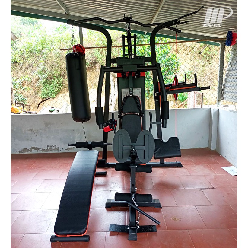 Giàn tạ đa năng JL-806 🔥 Máy tập GYM trên 30 bài tập + 3 người có thể tập cùng lúc | TẶNG KÈM GĂNG ĐẤM BOX