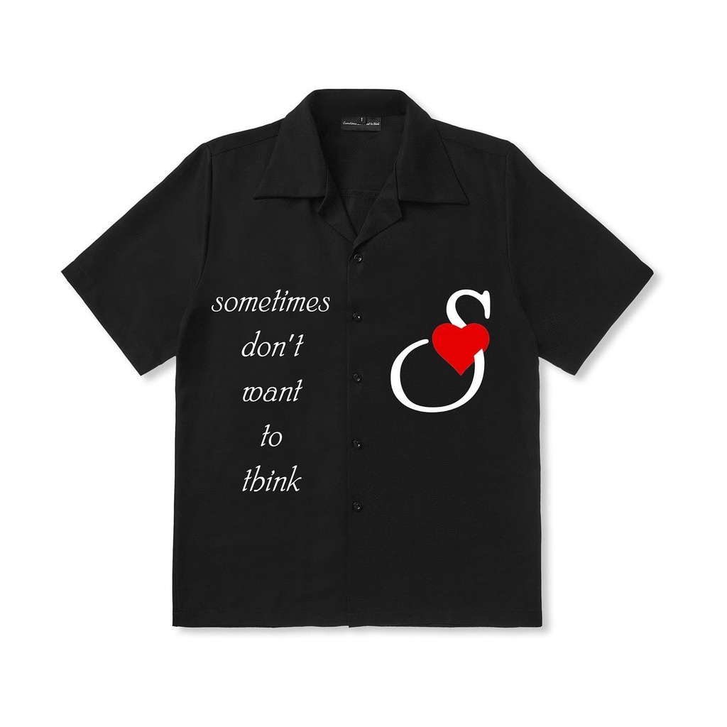 Áo Sơmi Cuban Shirt Sometime Don't Want To Think Kiểu Dáng Unisex Nam Nữ