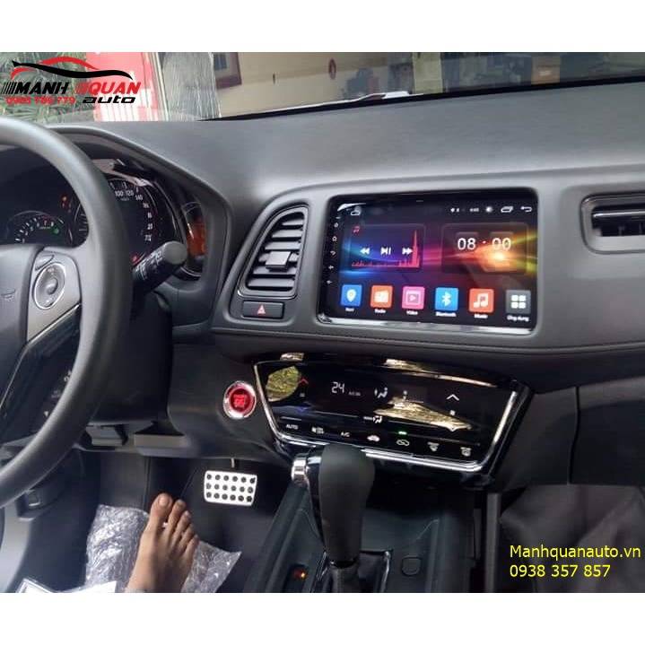 Màn Hình Android 9 inch Cho Xe HRV 2014-2021 - Đầu DVD Android Kèm Mặt Dưỡng Giắc Zin Cho HONDA HRV - Điều Khiển Giọng N