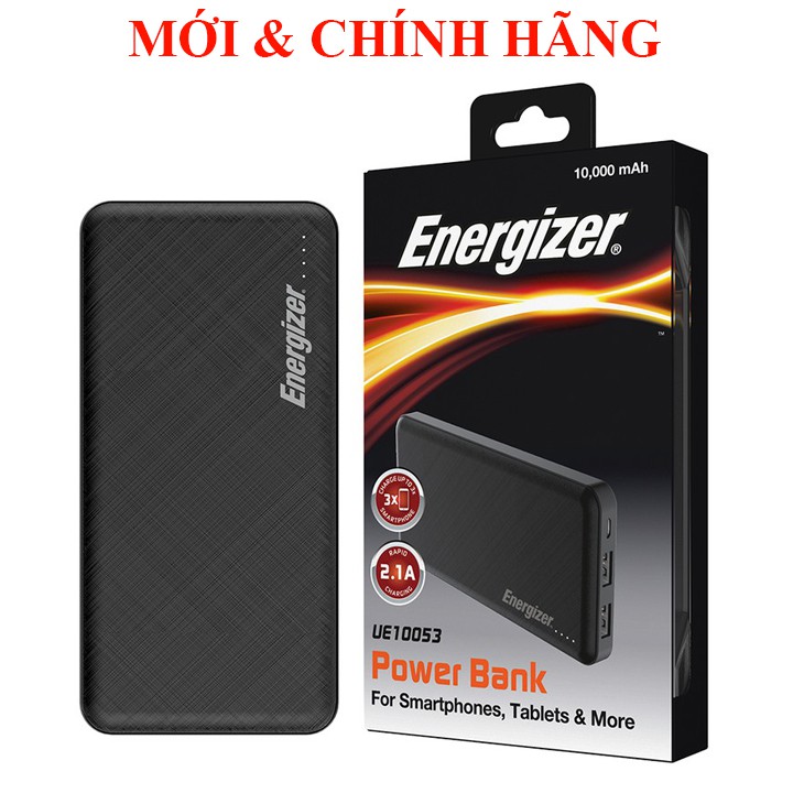 Pin Sạc dự phòng Bảo hiểm cháy nổ toàn cầu 10.000mAh Energizer UE10054  UE10053