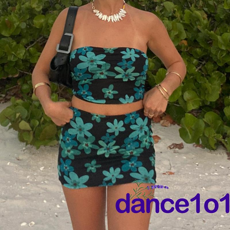 Set Áo Ống Không Tay + Chân Váy Mini Khiêu Vũ1O1- Thời Trang Mùa Hè Cho Nữ