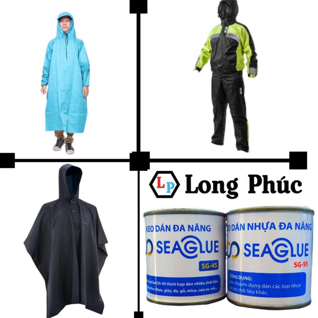 [FreeShip 50k] Keo Dán Nhựa PVC SeaGlue SG-45| Trong Suốt, Chịu Nước, Dính Chắc | lọ 300gr | long phúc shop