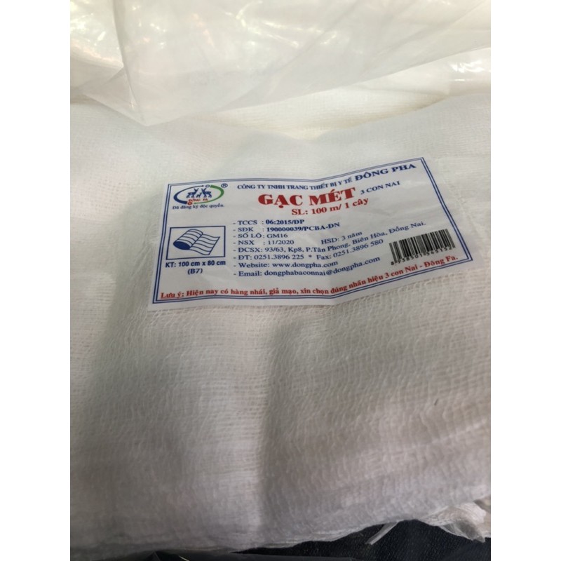 ❤️ BĂng GẠC MÉT Y TẾ ĐÔNG FA 20m, 30m, 50m Băng Gạc Y Tế Mét Đông Pha 100% Sợi Cotton -Gạc Mét Y Tế Dài