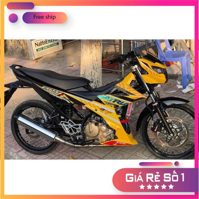 Tem rời Satria sọc vàng đen bảo hành màu sắc vĩnh viễn
