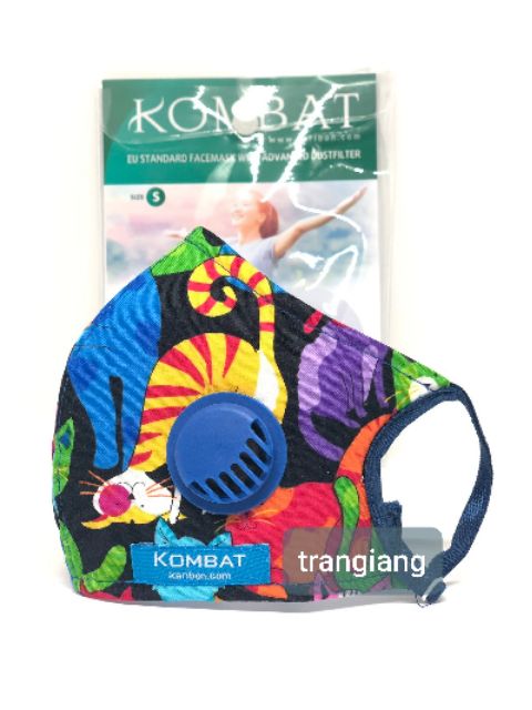 1 khẩu trangKaribon Kombat trẻ em 8 lớp lọc bụi mịn có van thở | BigBuy360 - bigbuy360.vn