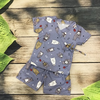 Yukata NHẬT CHO BÉ CHẤT NHẤT QUẢ ĐẤT