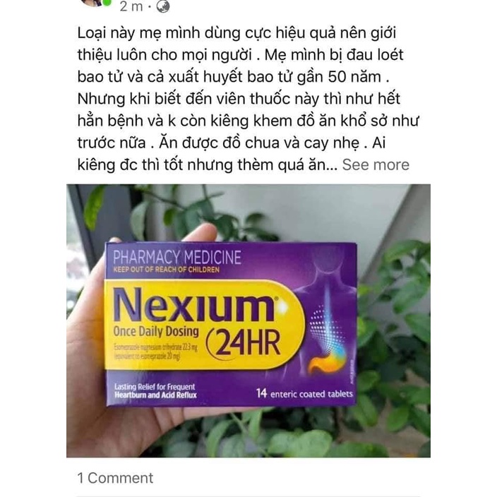 Viên Uống Dạ Dày Nexium 24h của Úc -14 VIÊN