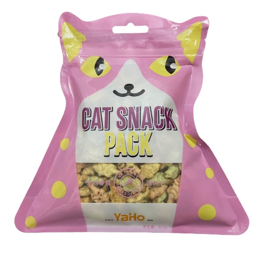 Bánh thưởng snack cho mèo CAT SNACK PACK YAHO, Snack cá cho mèo túi 80gr