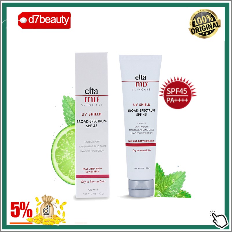 Kem chống nắng cho da dầu Elta MD SPF45[85g] Kem chống nắng UV Physical Broad Spectrum SPF 45 Tinted Elta Md