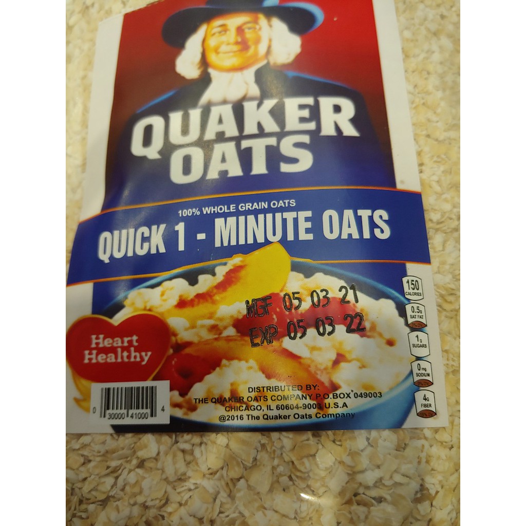 Yến Mạch Quaker Cán Dẹt - 100% chính hãng nhập khẩu từ Mỹ - Túi 500g - Vietfarm | BigBuy360 - bigbuy360.vn