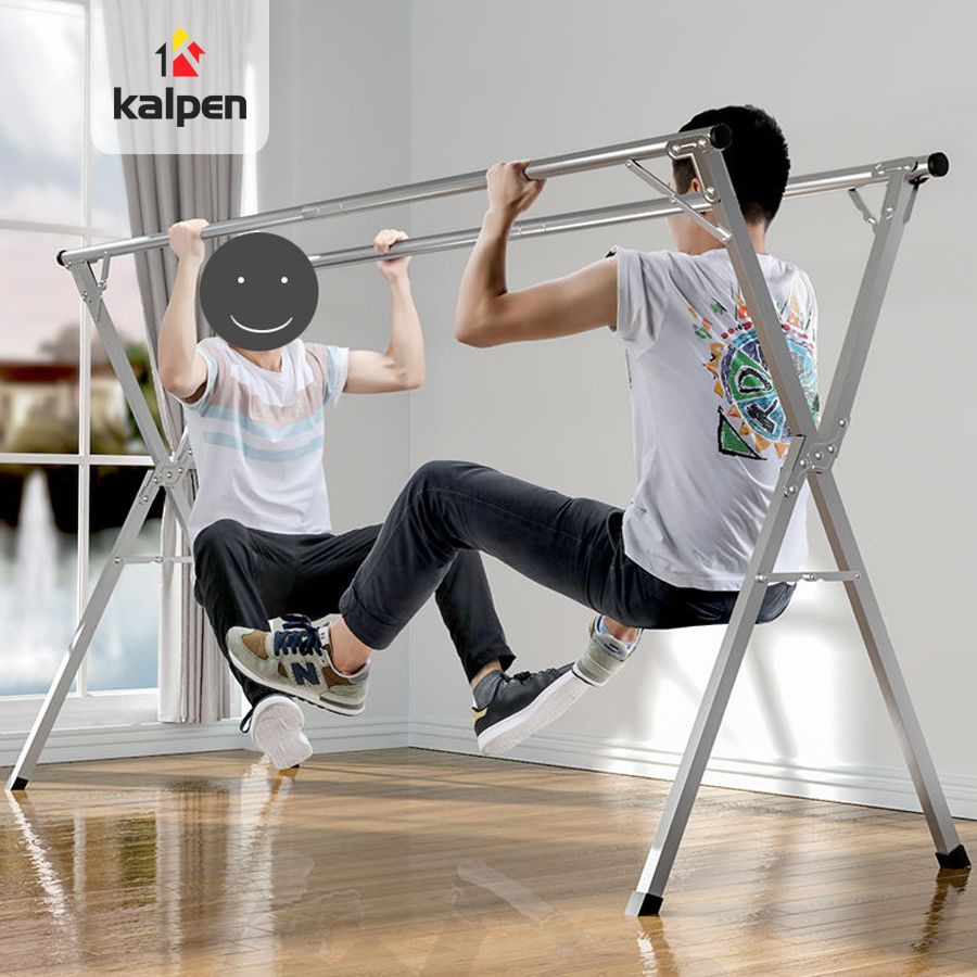 Giá phơi quần áo inox thông minh gấp gọn, sào phơi đồ inox, giàn phơi quần áo thông minh