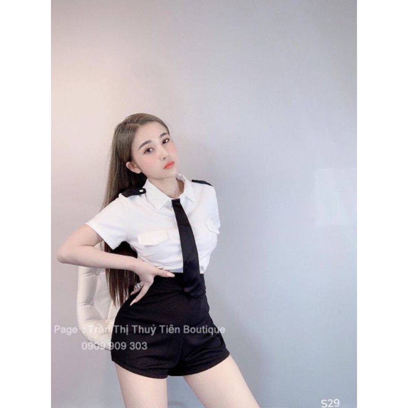 Set áo phi công và quần xinh xắn